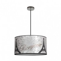 Distribuidor - Lâmpadas Diversas | Colgantes Moderno | COLGANTE GRANDE EIFFEL PLATA 1XE27 REGX45 D Ref: 055394510